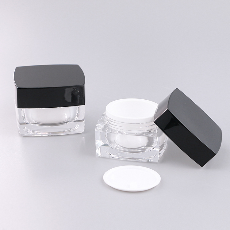 Square Acrylic Jar 15g 30g 50g