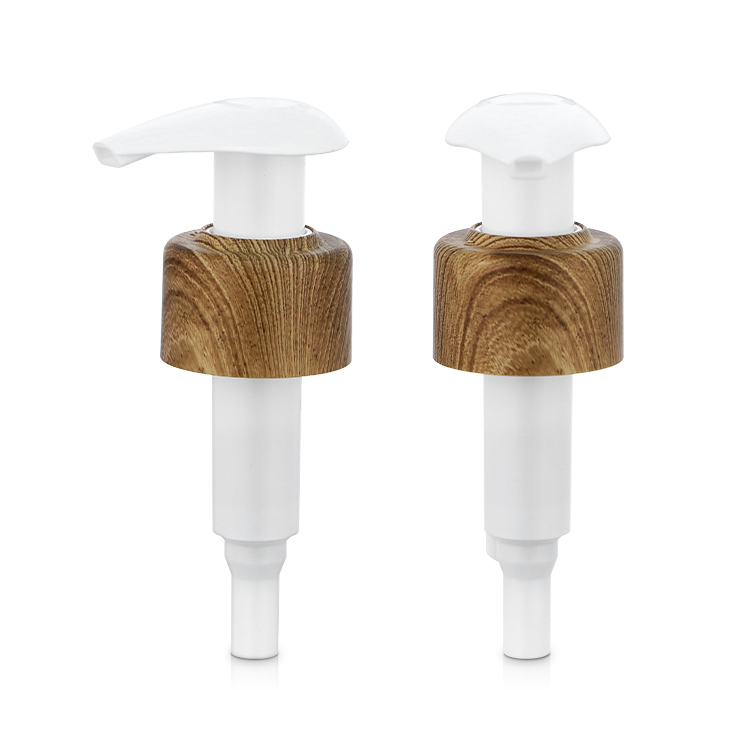Plastic Wooden Pattern Lotion Pump