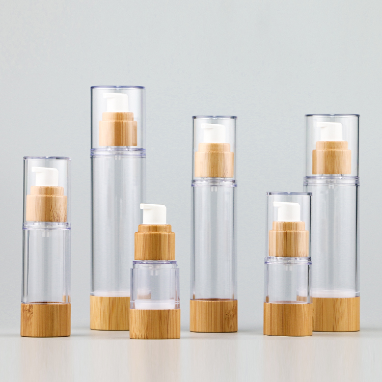 15ml 30ml 50ml 80ml 100ml Bamboo Airless Bottle
